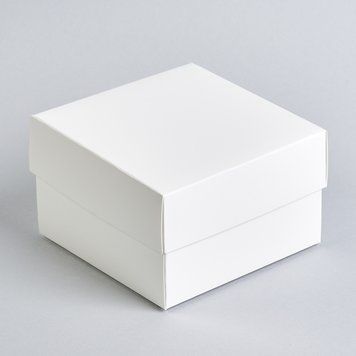 Коробка біла 100х100х50мм. Б15 фото